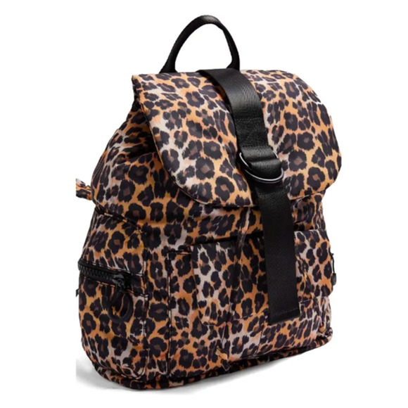 Topshop Leopard Print Backpack Large Brown *flaw main image 11